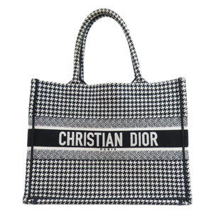 Christian Dior Book Tote Bag Canvas Black